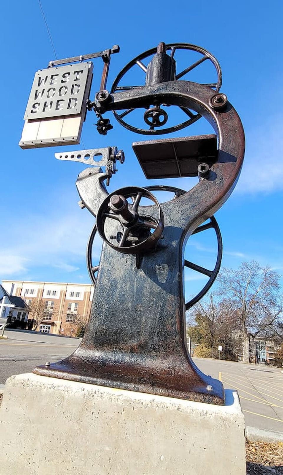 The WestWood Shed was once the wood shop. You`ll find the WOOD theme throughout the building. The wood features are all remnants of the past, either recycled or inventory that sat ideal waiting for a project such as this.