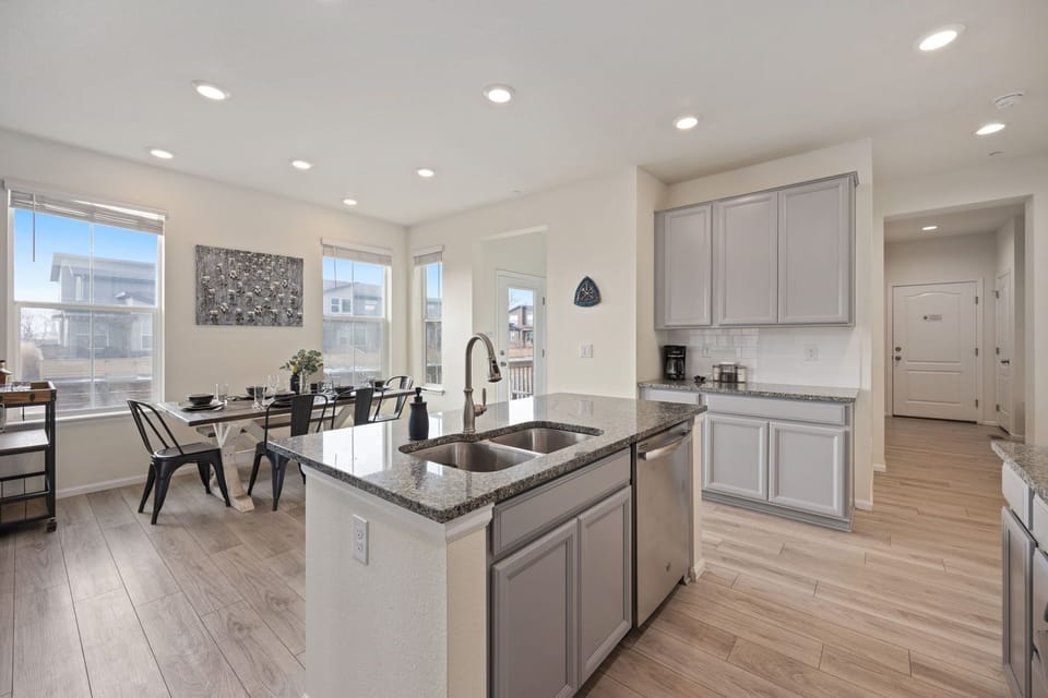 Chef's Kitchen with Stainless Steel Appliances