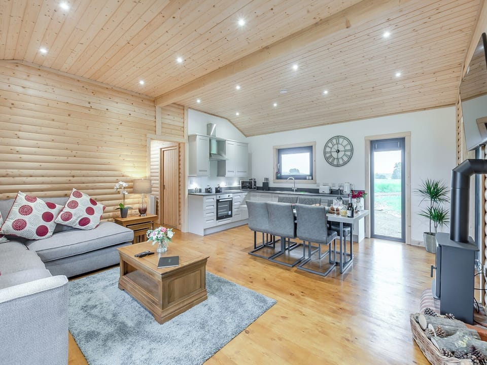 Open plan living space | Alpaca Lodge, Grantham