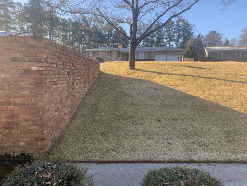 Our driveway stairs can be steep. Consider walking down the grass hill. 