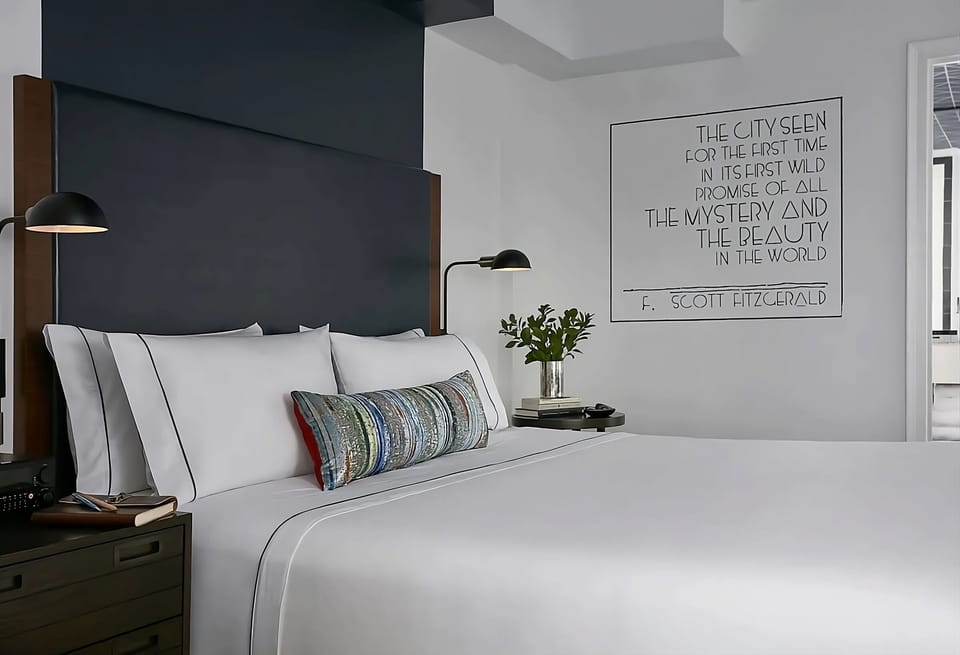 Recharge beside soft lighting and hotel-fresh pillows.