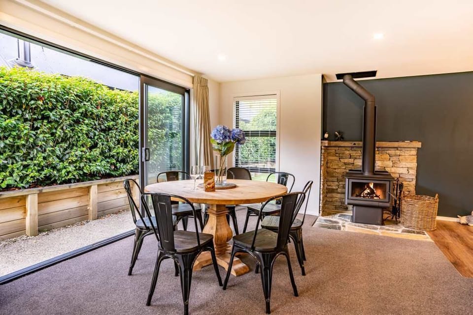 Dining Area and wood burner