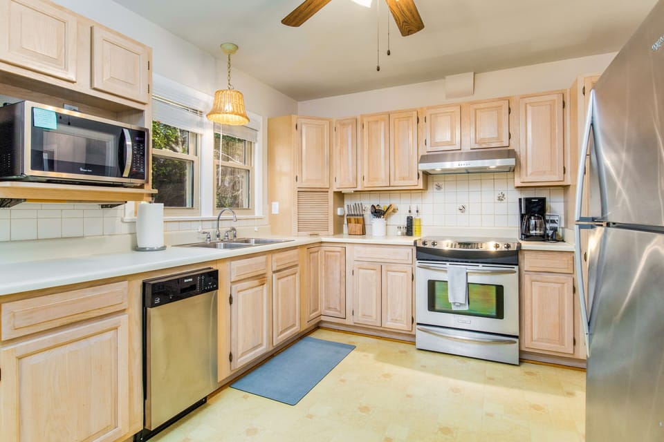 Step into a culinary paradise with this open and airy kitchen.