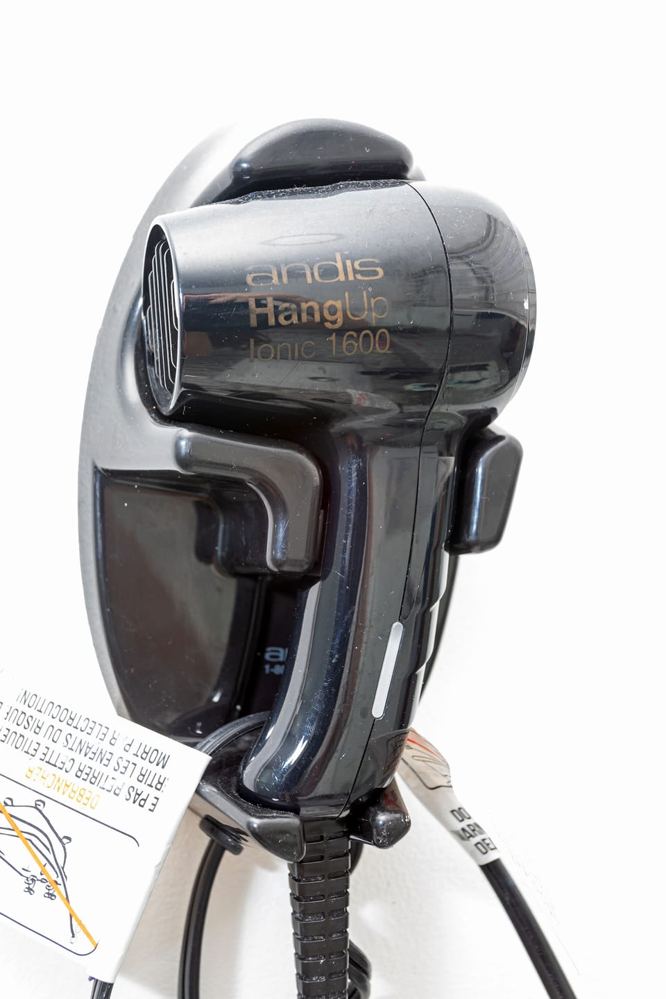 Hairdryer inside the unit
