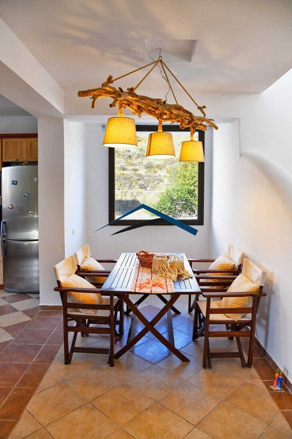 The dining area