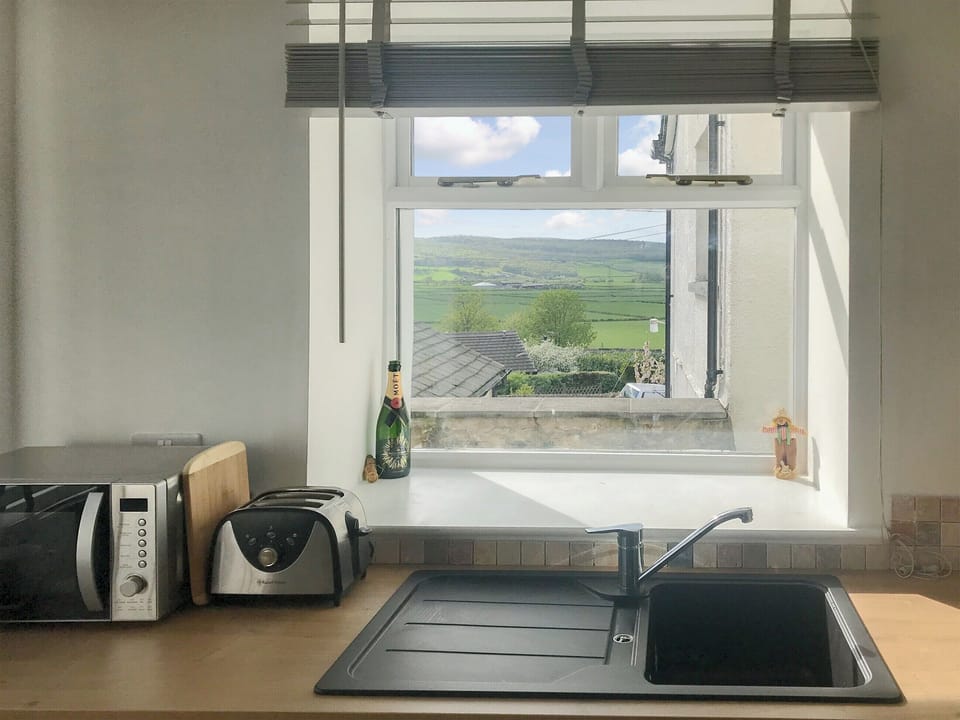 Charming view of Lye valley from the kitchen | Old Chapel, Levens, near Kendal