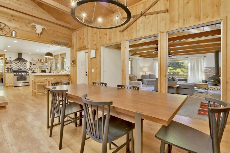 Inviting dining area designed for comfort and connection. The space feels open and airy, with a warm atmosphere that makes everyday meals and special gatherings equally enjoyable.