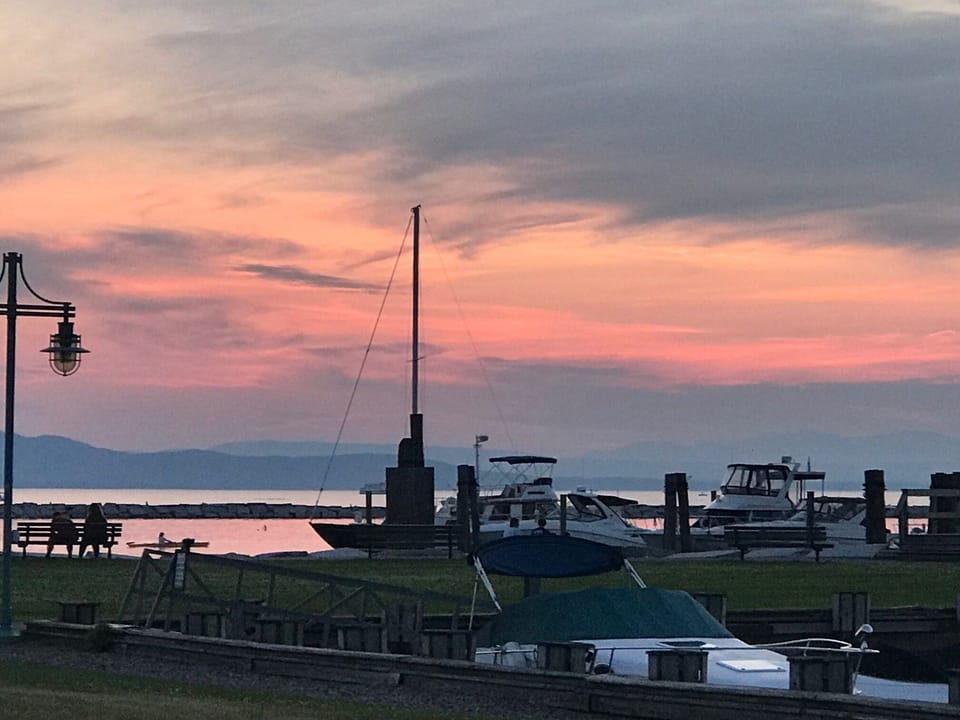 Perkins Pier on the Bike Path is a block away, and boasts great sunsets.  