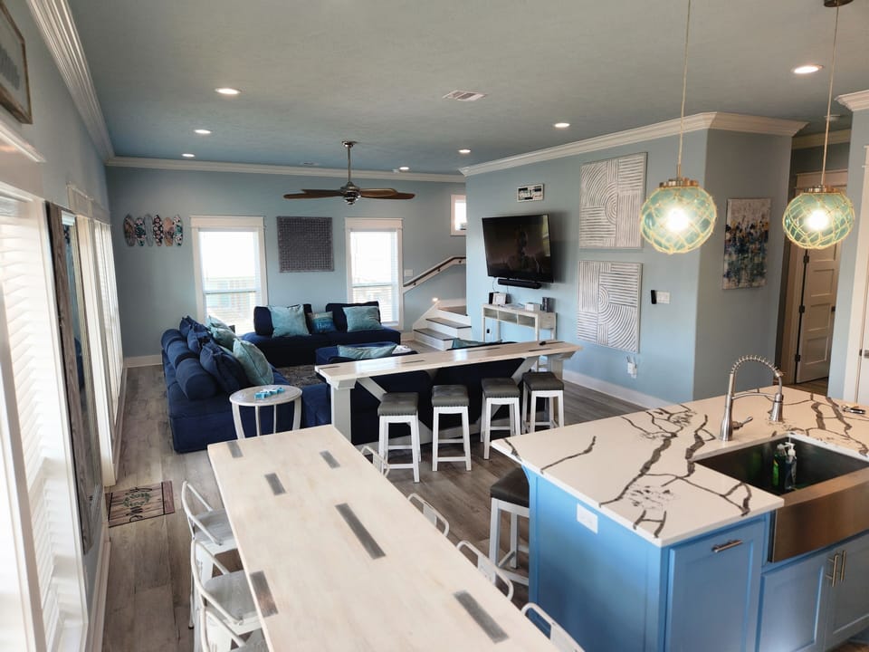 Entertain in the open floor concept
