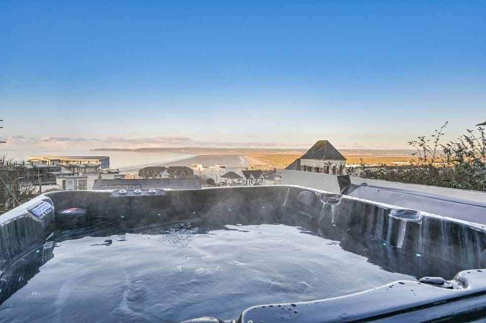 private hot tub on terrace