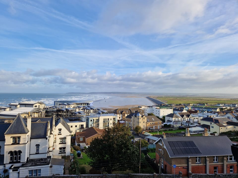 Overlooking Westward Ho beach