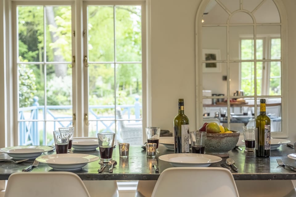 Ground floor: French doors lead out to the terrace