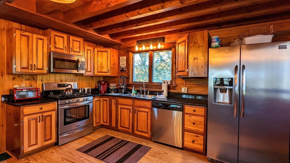 Main House Kitchen- open and airy-open concept to living area