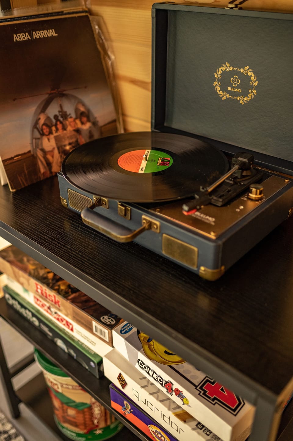 Put on a record for a laid back vibe