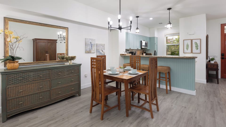 Bright and modern lighting throughout