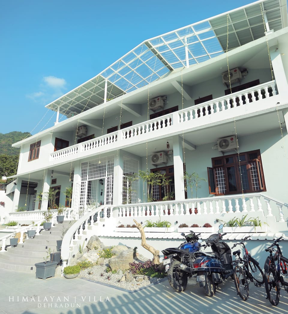 side view of the villa