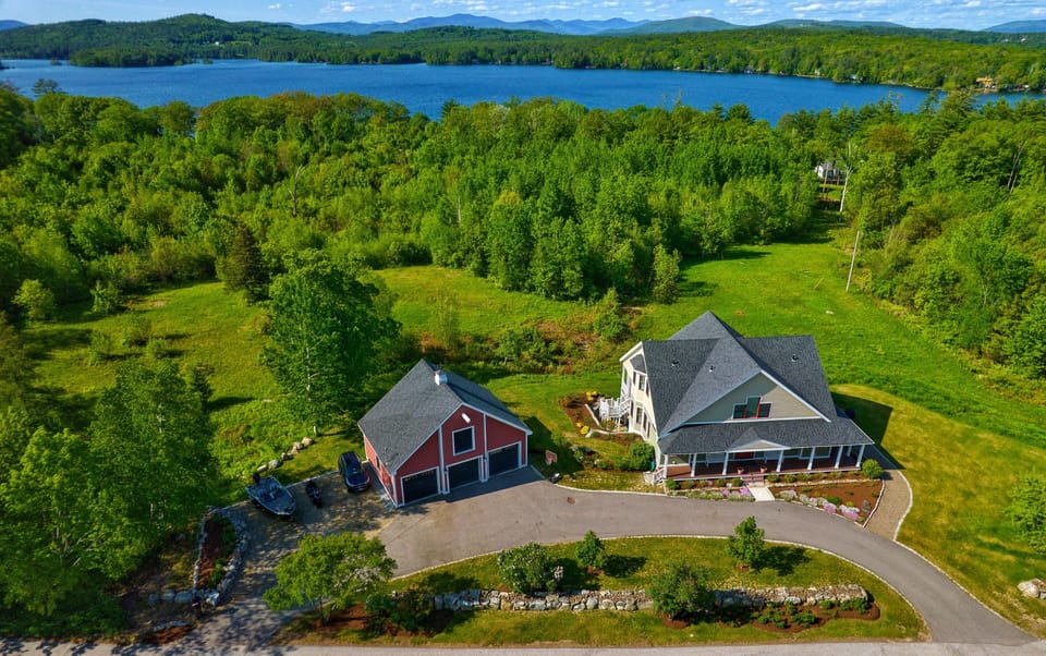 133 Waukewan Summer aerial view