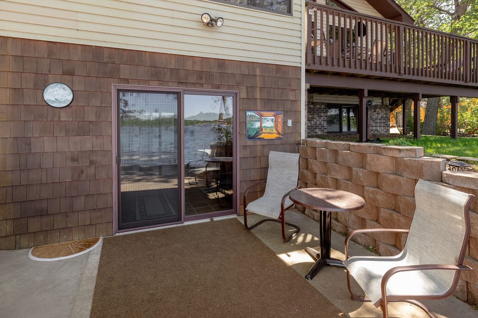 Feel like you're almost on top of the water on this patio!