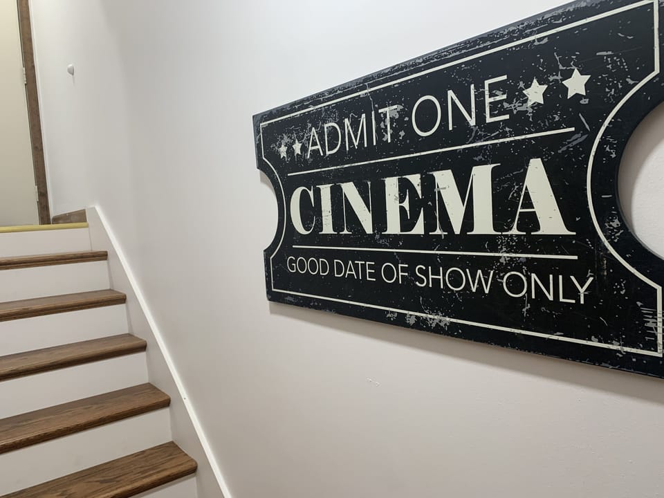 Stairway to bonus room and theatre