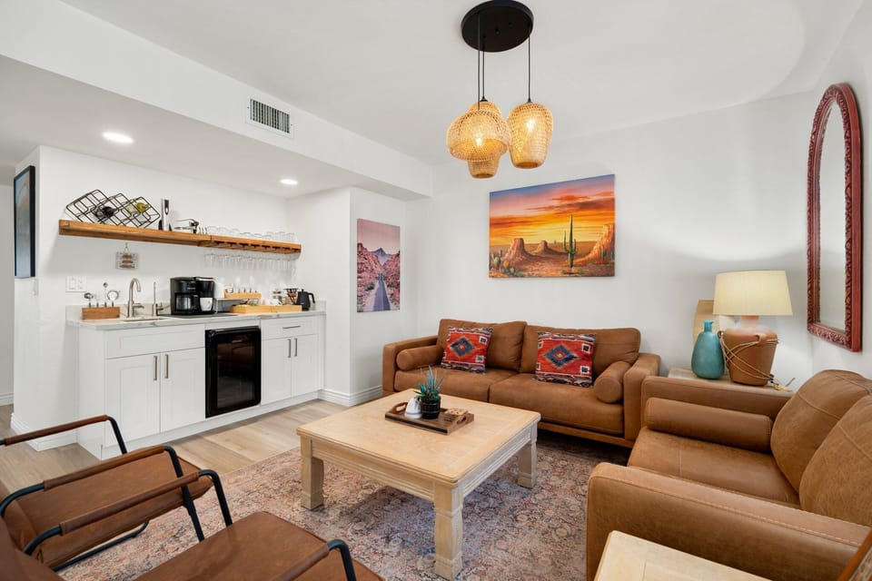 Coffee & wine bar/lounge area. 