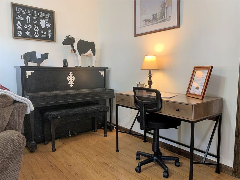 NEW dedicated workspace. Perfect for a laptop, journaling or working remote.