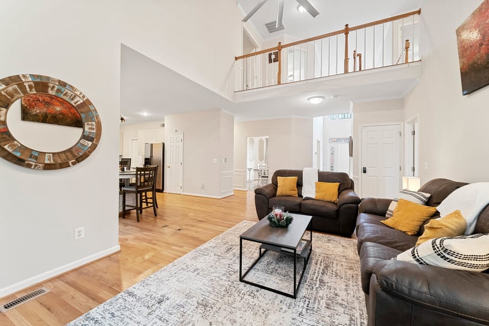 Modernized lounge with comfy furniture where you can enjoy your family time.