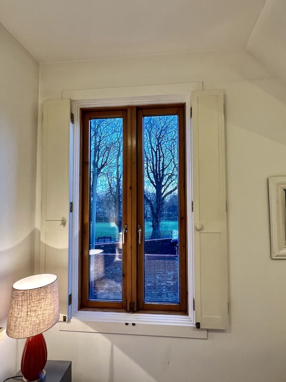View from bedroom over Herbert Park 