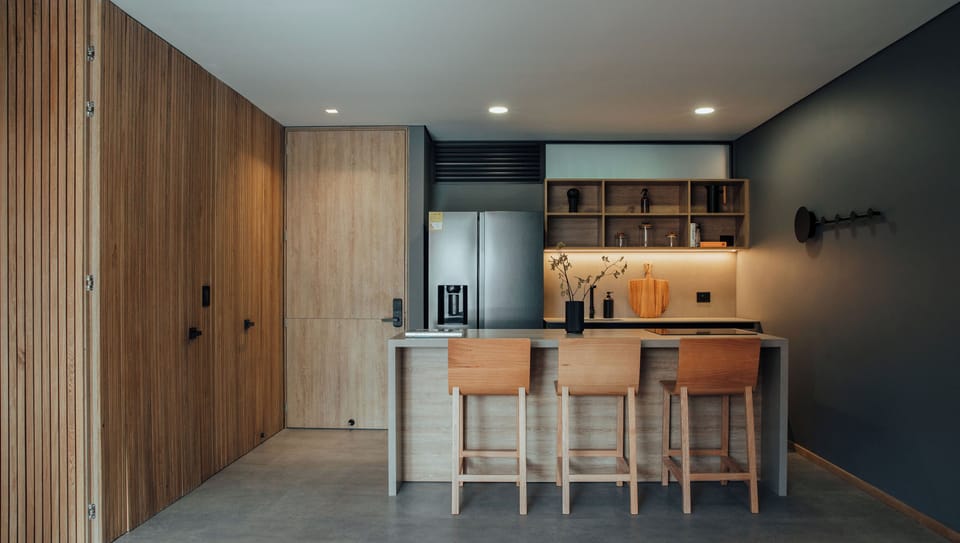 Kitchen & Dining room.