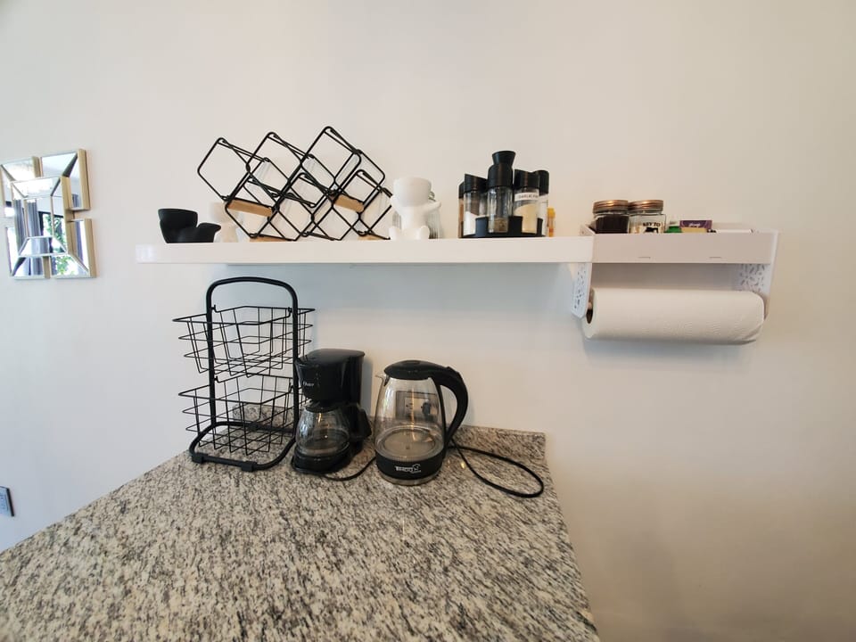 Coffee,cream,sugar,salt,pepper, water kettle, Coffee machine,