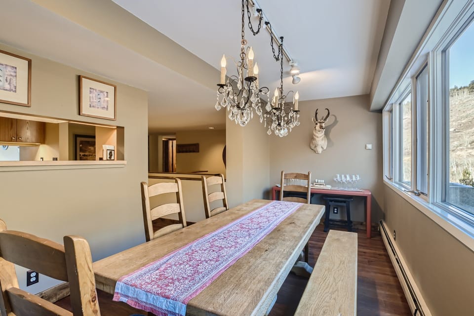 Dining room w/ National Forest views