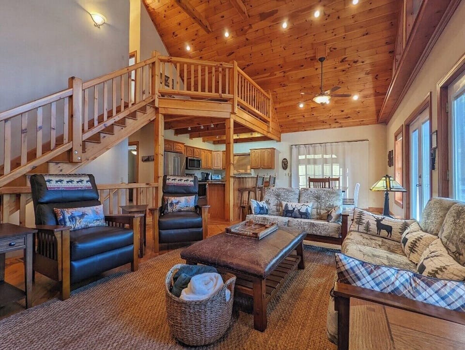 View from Main Level Living Room to Kitchen & Dining Area