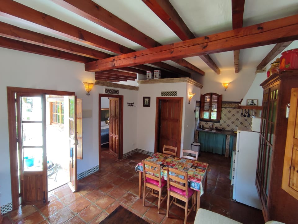 Dinner area inside