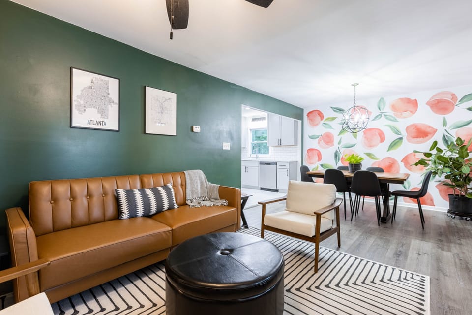 Living and Dining Room on Main Level