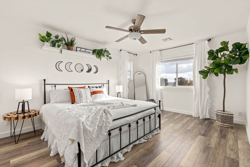 Heavenly bedrooms.