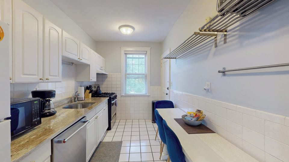 Kitchen is Fully Equipped with Gas Range, Dishwasher, Oven and Refrigerator.