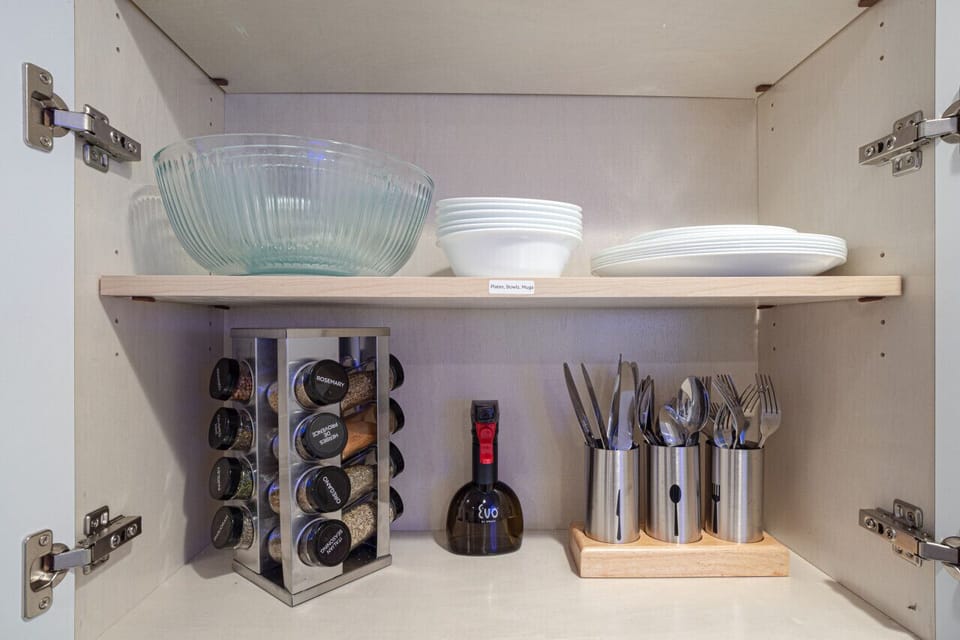 Fully stocked unit | Cooking ware, Coffee, Tea, etc.
