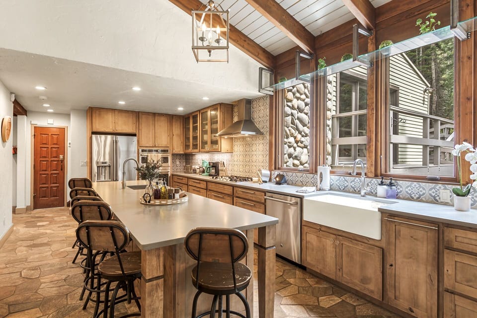 Culinary Excellence: Our fully stocked kitchen is a testament to our commitment to your exceptional stay. It offers an array of utensils and equipment, allowing you to indulge in the art of cooking in a space that feels like home. 