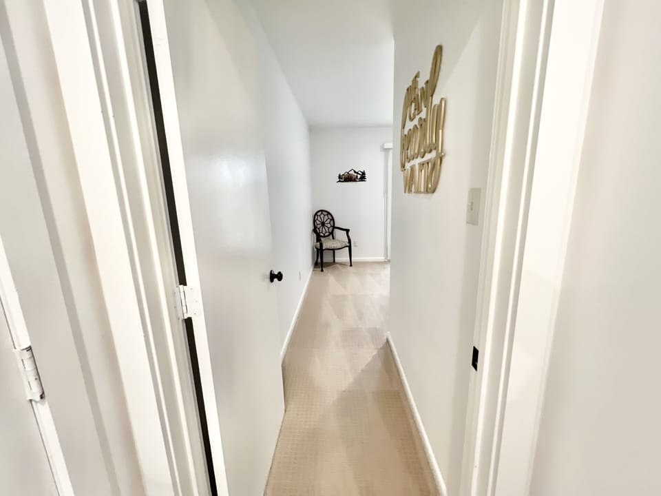 Entrance to 4th bedroom with a Full bed