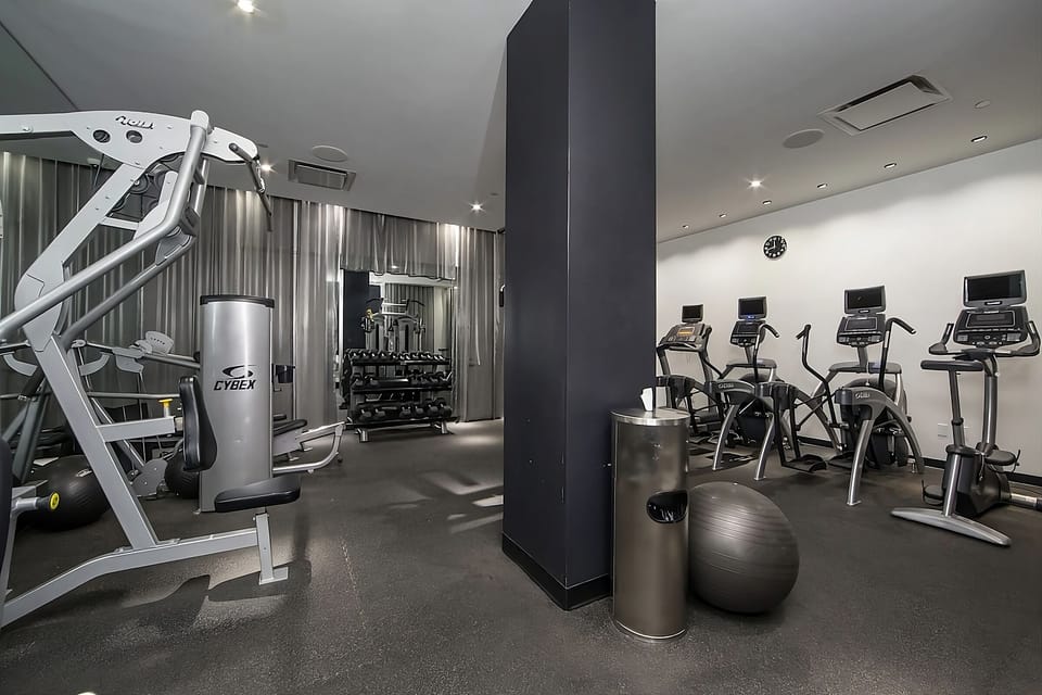 Energize anytime in the well-equipped gym with cardio machines.