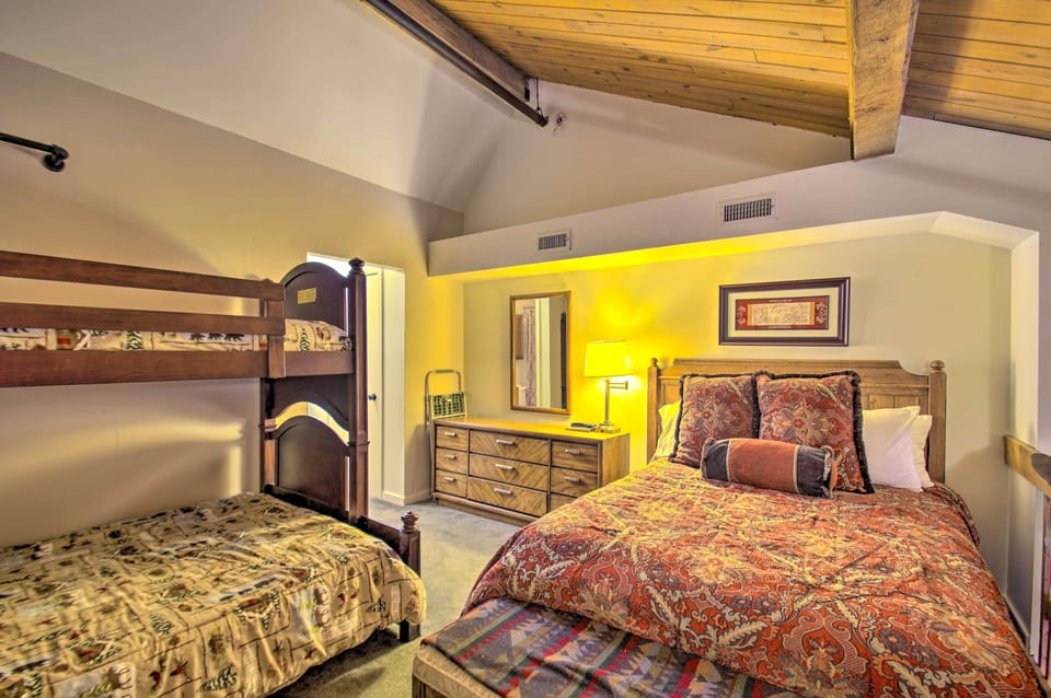 Studio | Loft Area | Twin/Full Bunk Bed | Full Bed | Linens Provided
