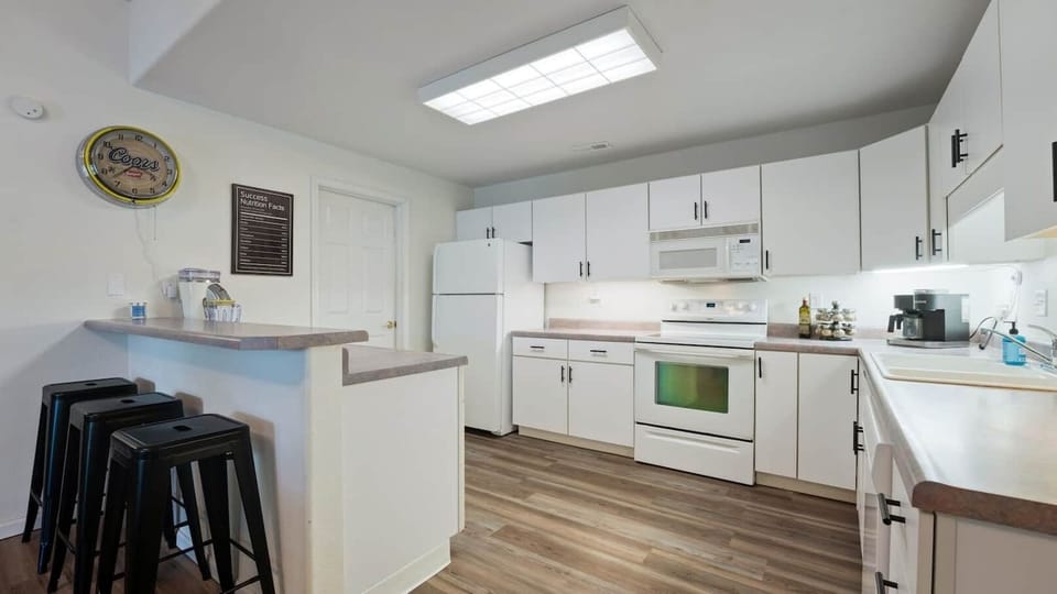 Kitchen and laundry room