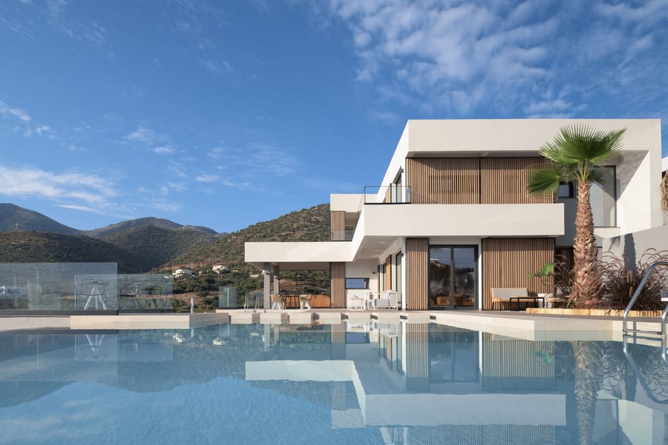 Sophisticated pool surroundings offering a sense of tranquility.