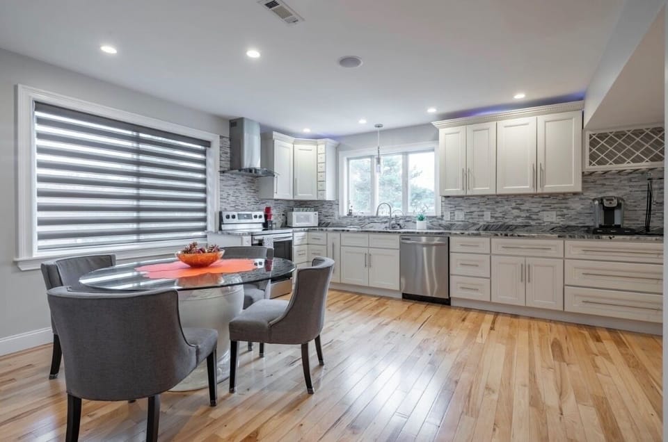 Kitchen with dining area