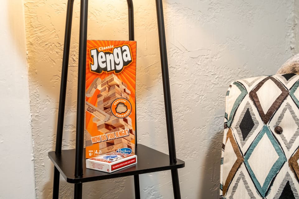 Enjoy a game of Jenga on your vacation!
