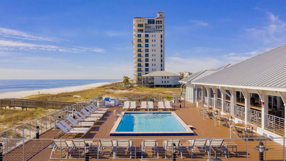 Lost Key Resort Community Beach Club Aerial Of Pool