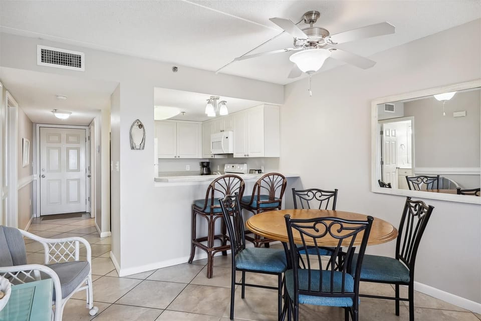 Ocean Breeze West 103 Dining Room and Kitchen