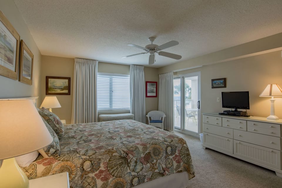 Sandy Key 235 Guest Bedroom  #1 with Balcony