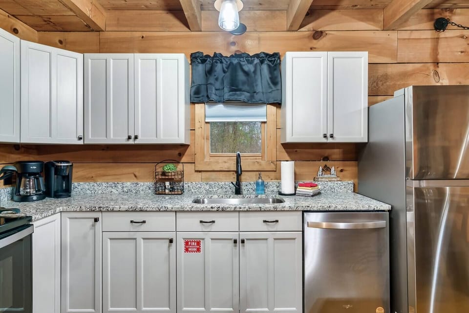 Here's another view of your fully equipped kitchen.