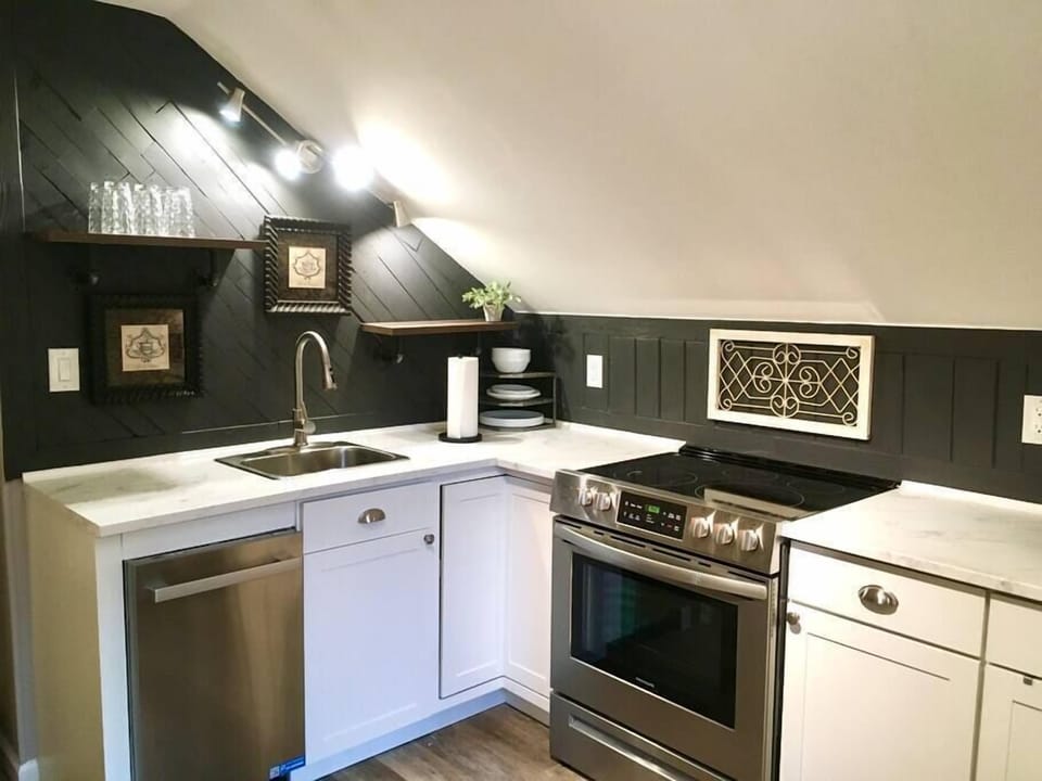 Fully stocked kitchen