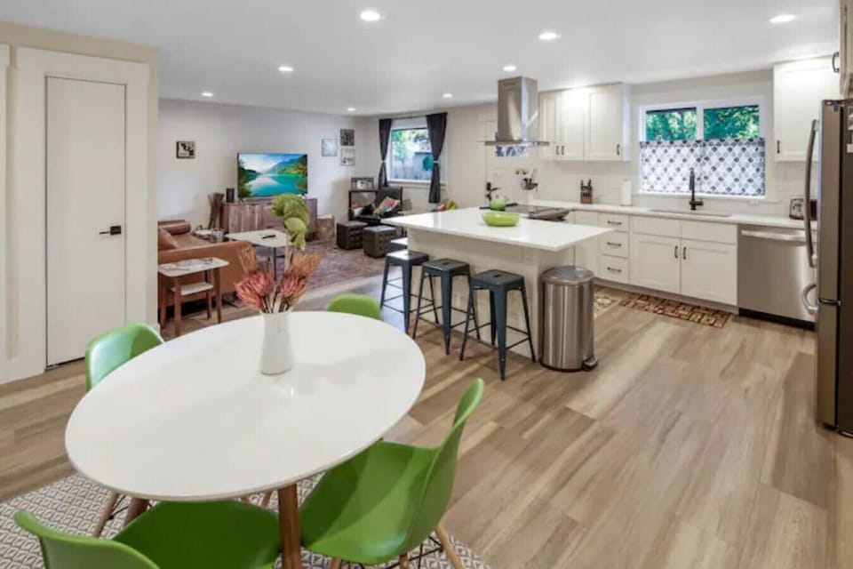 Open concept home with large, bright kitchen!